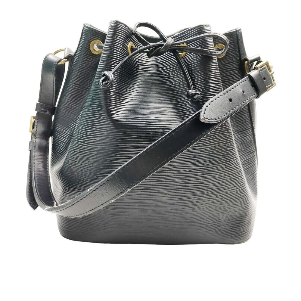 Louis Vuitton Black Epi bucket bag